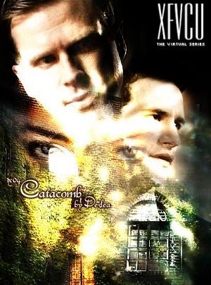 Catacomb cover art by Linzee.  Cary Elwes as Brad Follmer, Chris Owens as Jeffrey Spender