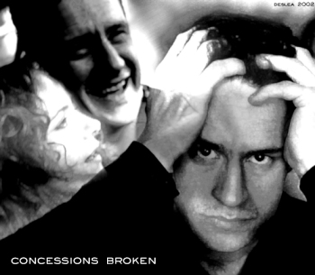 Concessions Broken cover art by Deslea.  Chris Owens as Jeffrey Spender, Megan Leitch as Samantha Spender.