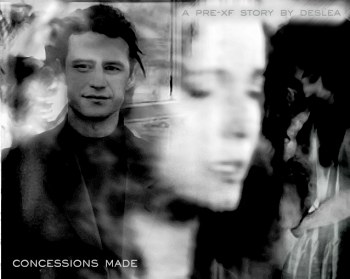 Concessions Made cover art by Deslea.  Chris Owens as Jeffrey Spender, Megan Leitch as Samantha Spender.