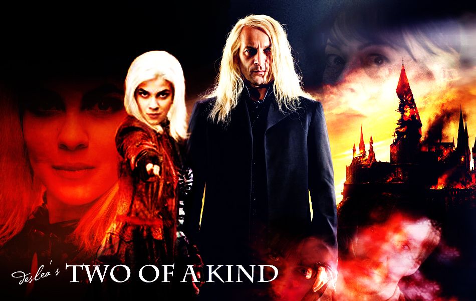 Two of a Kind cover art by Deslea, using an image base by Cute-Ruki with kind permission.