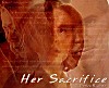 Her Sacrifice cover.  Nicholas Lea as Alex Krycek, Laurie Holden as Marita Covarrubias, Gillian Anderson as Dana Scully.