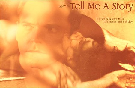 Tell Me A Story cover art by Deslea - Nicholas Lea as Alex Krycek, Mimi Rogers as Diana Fowley