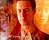 The Wrong Man cover art.  Nicholas Lea as Alex Krycek, Laurie Holden as Marita Krycek, Chris Owens as Jeffrey Spender.